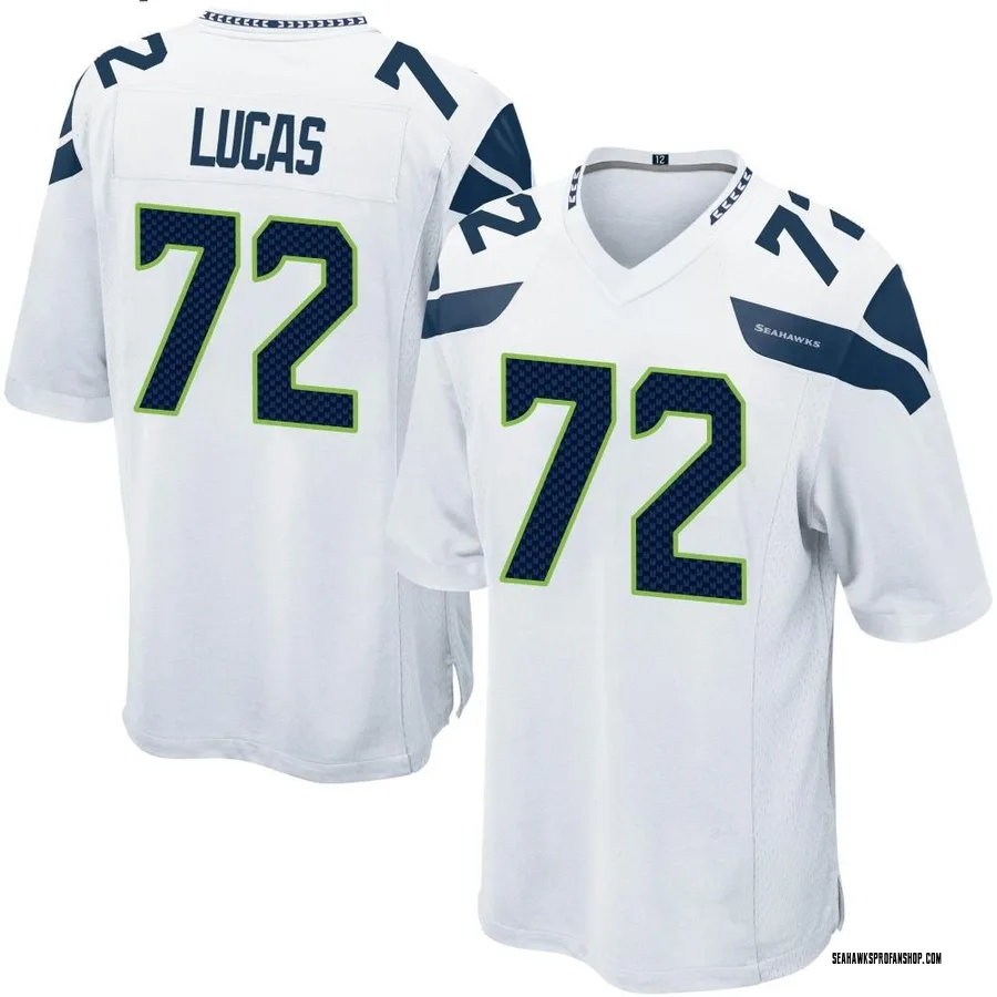 Abraham Lucas Seattle Seahawks Men's Game Nike Jersey - White