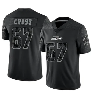 Charles Cross Seattle Seahawks Men's Limited Reflective Jersey - Black