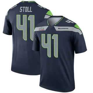 Chris Stoll Seattle Seahawks Youth Legend Super Bowl LX Patch Nike Jersey - Navy