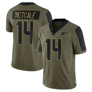 DK Metcalf Black Jersey 2020 All Sewn 