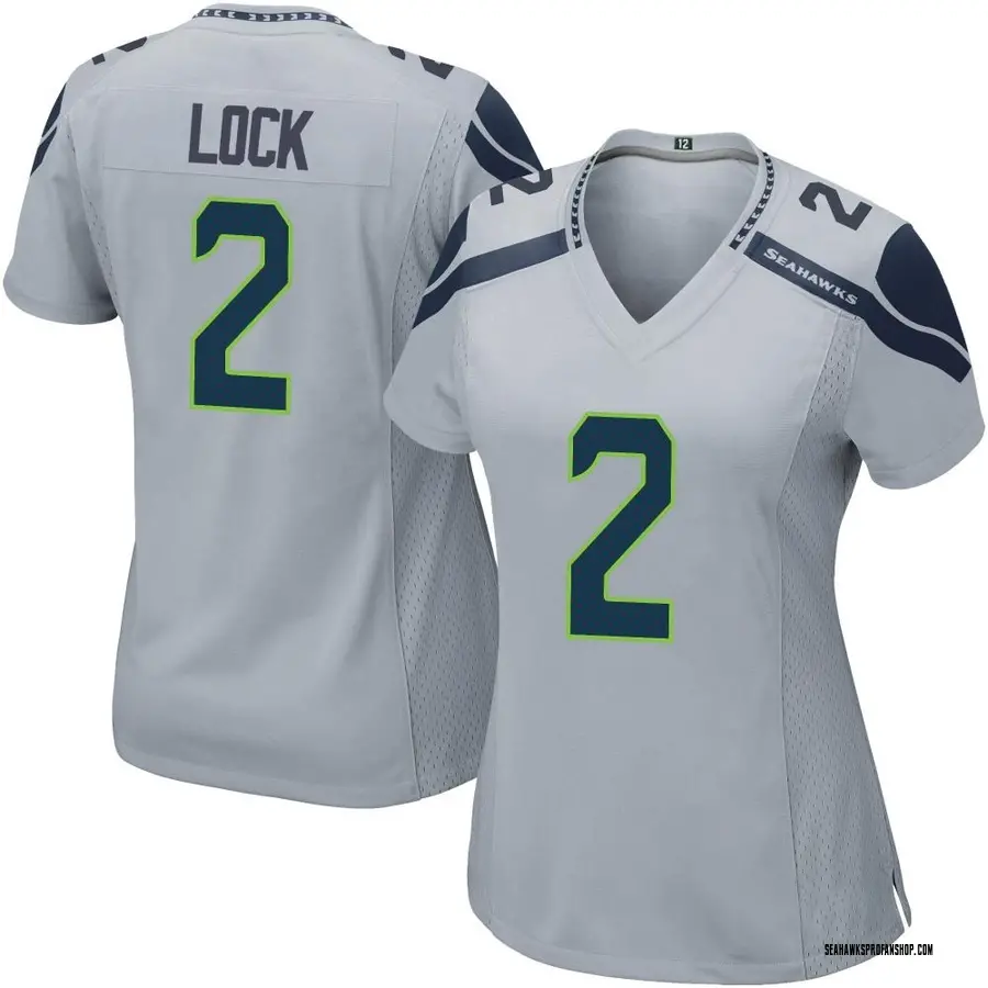 Limited Women's Russell Wilson White Jersey - #3 Football Seattle Seahawks  Platinum Size S