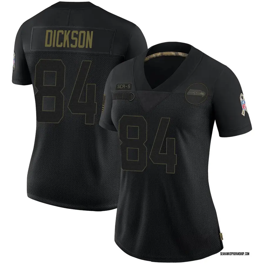 Ed Dickson Seattle Seahawks Women's Limited 2020 Salute To Service Jersey - Black
