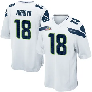 Elijah Arroyo Seattle Seahawks Men's Game Super Bowl LX Patch Nike Jersey - White