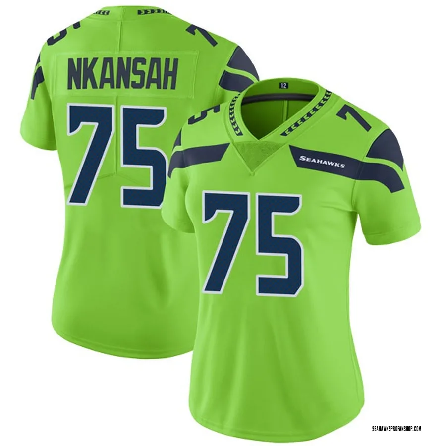 Elijah Nkansah Seattle Seahawks Women S Limited Color Rush Neon