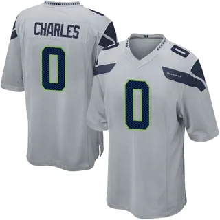 Irvin Charles Seattle Seahawks Men's Game Alternate Nike Jersey - Gray