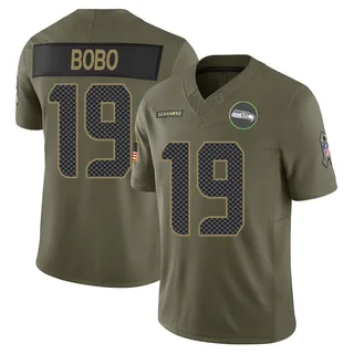Jake Bobo Seattle Seahawks Men's Limited 2025 Salute to Service Jersey - Olive