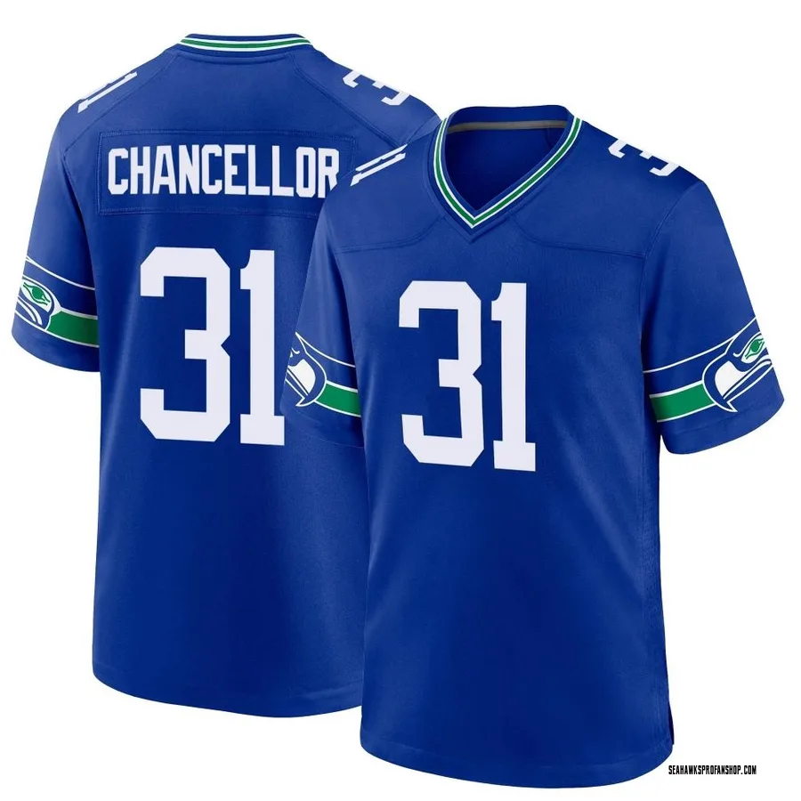 Kam Chancellor Seattle Seahawks Men's Game Throwback Nike Jersey - Royal