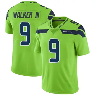 Kenneth Walker III Seattle Seahawks Youth Limited Color Rush Neon Nike Jersey - Green