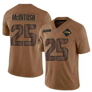 Kenny McIntosh Seattle Seahawks Men's Limited 2023 Salute To Service Jersey - Brown