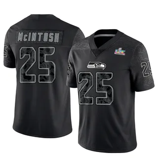 Kenny McIntosh Seattle Seahawks Men's Limited Reflective Super Bowl LX Patch Nike Jersey - Black