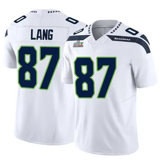 Marshall Lang Seattle Seahawks Men's Limited Vapor F.U.S.E. Super Bowl LX Patch Nike Jersey - White