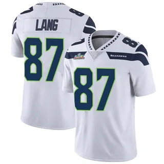 Marshall Lang Seattle Seahawks Men's Limited Vapor Untouchable Super Bowl LX Patch Nike Jersey - White