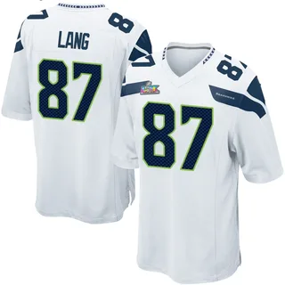 Marshall Lang Seattle Seahawks Youth Game Super Bowl LX Patch Nike Jersey - White
