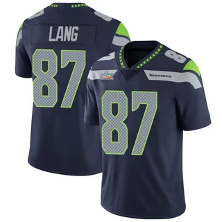Marshall Lang Seattle Seahawks Youth Limited Team Color Vapor Untouchable Super Bowl LX Patch Nike Jersey - Navy