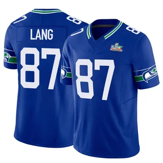 Marshall Lang Seattle Seahawks Youth Limited Throwback Vapor F.U.S.E. Super Bowl LX Patch Nike Jersey - Royal