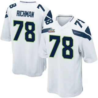 Mason Richman Seattle Seahawks Youth Game Super Bowl LX Patch Nike Jersey - White