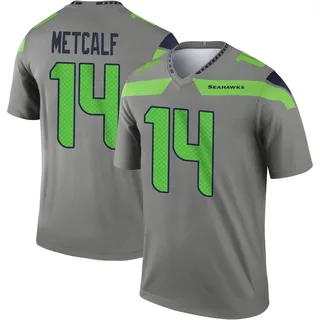 DK Metcalf Seattle Seahawks Men's Limited Color Rush Neon Nike Jersey -  Green