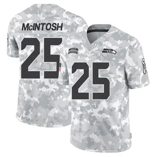 Men's Kenny McIntosh Seattle Seahawks Men's Limited Arctic Camo 2024 Salute to Service Jersey