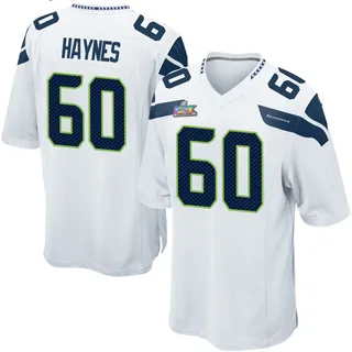 Phil Haynes Seattle Seahawks Men's Game Super Bowl LX Patch Nike Jersey - White