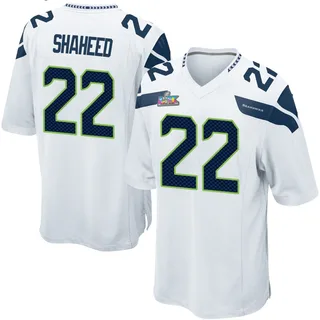 Rashid Shaheed Seattle Seahawks Youth Game Super Bowl LX Patch Nike Jersey - White