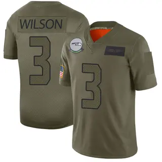 Russell Wilson Seattle Seahawks Men's Limited 2019 Salute to Service...