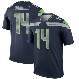 Sam Darnold Seattle Seahawks Youth Legend Super Bowl LX Patch Nike Jersey - Navy