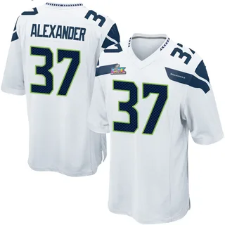 Shaun Alexander Seattle Seahawks Men's Game Super Bowl LX Patch Nike Jersey - White