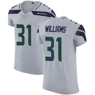 TaMerik Williams Seattle Seahawks Men's Elite Alternate Vapor Untouchable Nike Jersey - Gray