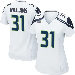 TaMerik Williams Seattle Seahawks Women's Game Super Bowl LX Patch Nike Jersey - White
