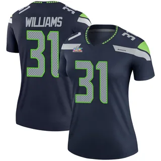 TaMerik Williams Seattle Seahawks Women's Legend Super Bowl LX Patch Nike Jersey - Navy