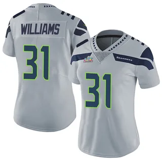 TaMerik Williams Seattle Seahawks Women's Limited Alternate Vapor Untouchable Super Bowl LX Patch Nike Jersey - Gray