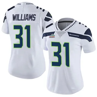 TaMerik Williams Seattle Seahawks Women's Limited Vapor Untouchable Super Bowl LX Patch Nike Jersey - White