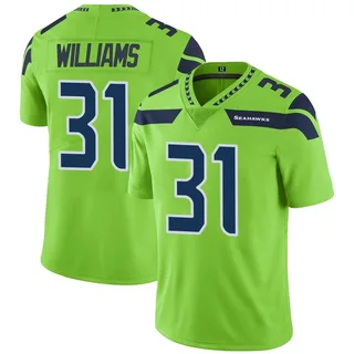 TaMerik Williams Seattle Seahawks Youth Limited Color Rush Neon Nike Jersey - Green
