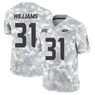 Youth TaMerik Williams Seattle Seahawks Youth Limited Arctic Camo 2024 Salute to Service Nike Jersey